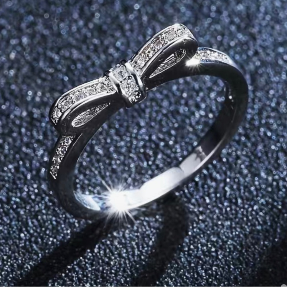 Bowknot Zircon Ring Jewelry